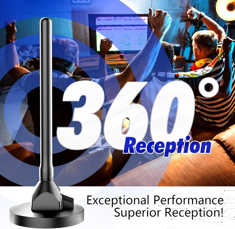 DTVSMARTSHOW Digital Antenna for Smart TV Indoor, TV Antenna for Local Channels, TVs Antenna Indoor with Strong Magnetic Base, 360° Reception HD Antenna for T V Indoors 4k, Antenna for T Vs (DT012) - Image 4